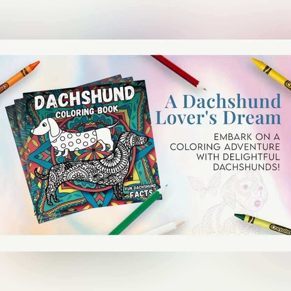 NEW Dachshund Coloring Book with 24 Pages - Picture 3 of 3